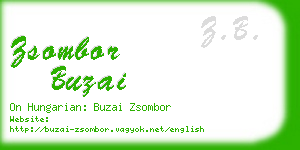 zsombor buzai business card